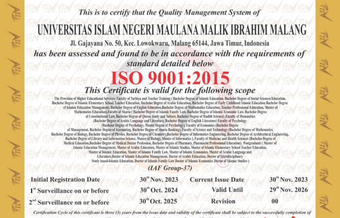Sertifikat ISO 9001:2015