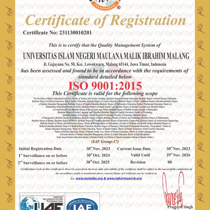 Sertifikat ISO 9001:2015